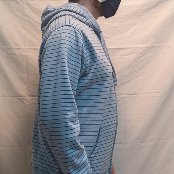 O'Neill Striped Hoodie (Light Blue-Black) - Picture 3 of 7